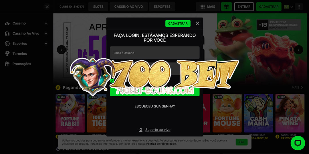 700 bet login